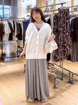 𝘺𝘶𝘳𝘢さんの「パールタレンネックレス　249411」を使ったコーディネート