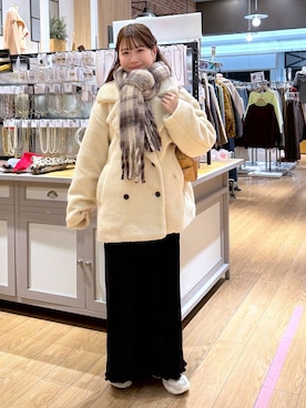 「LOWRYS FARM（ローリーズファーム）のアイテム（ファッション雑貨）」を使った、𝘺𝘶𝘳𝘢さん（レディース・153cm）の秋コーディネート