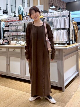 「アイテム（ワンピース/ドレス）」を使った、𝘺𝘶𝘳𝘢さん（レディース・153cm・20代）の秋コーディネート