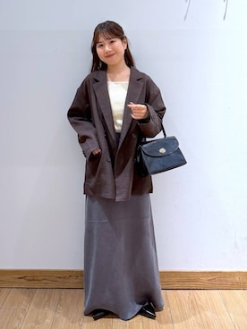 「LOWRYS FARM（ローリーズファーム）のアイテム（ニット/セーター）」を使った、𝘺𝘶𝘳𝘢さん（レディース・153cm）の秋コーディネート