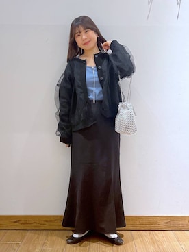 𝘺𝘶𝘳𝘢さん（レディース・153cm）の春コーディネート