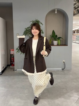𝘺𝘶𝘳𝘢さん（レディース・153cm）の秋コーディネート