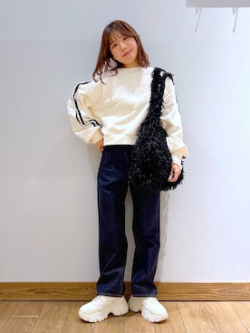 𝘺𝘶𝘳𝘢さん（レディース・153cm）の冬コーディネート