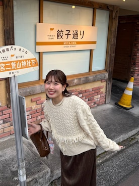 「アイテム（ポロシャツ）」を使った、𝘺𝘶𝘳𝘢さん（レディース・153cm）の秋コーディネート