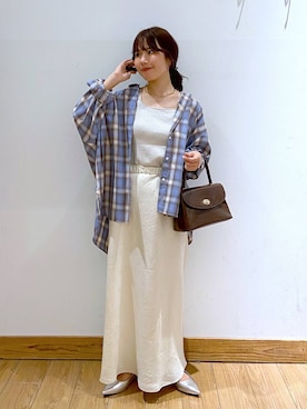 「アイテム（パンプス）」を使った、𝘺𝘶𝘳𝘢さん（レディース・153cm・20代）の秋コーディネート