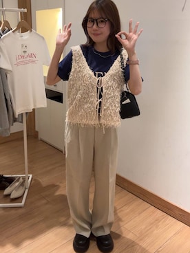 𝘺𝘶𝘳𝘢さん（レディース・153cm）の春コーディネート