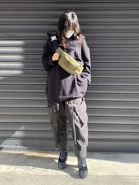 「A.Fのアイテム」を使った、カナさん（レディース・161cm）の秋コーディネート