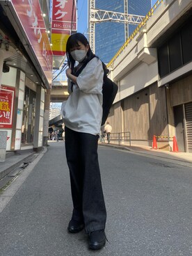 「ADER error（アーダーエラー）のアイテム（バッグ）」を使った、カナさん（レディース・161cm）の春コーディネート
