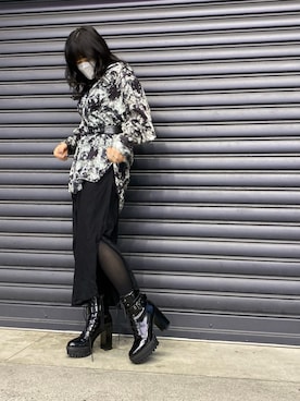 「KMRii（ケムリ）のアイテム（ワンピース/ドレス）」を使った、カナさん（レディース・161cm）の冬コーディネート