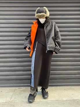 「RehersalL（リハーズオール）のアイテム」を使った、カナさん（レディース・161cm）の冬コーディネート