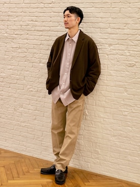 「THE SHOP TK （ザ ショップ ティーケー ）のアイテム（テーラードジャケット）」を使った、gattaさん（メンズ・174cm）の冬コーディネート