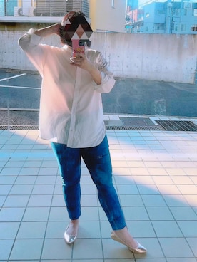 「BUTTERFLY TWISTS（バタフライツイスト）のアイテム」を使った、ろみーさん（レディース・158cm）の夏コーディネート