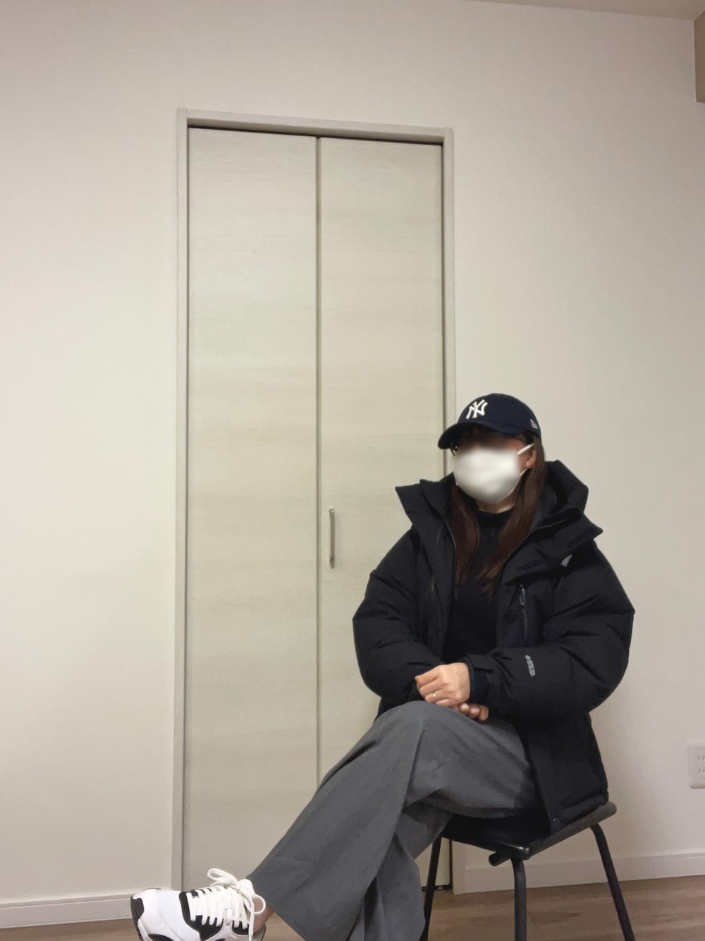 「大人カジュアル、冬のコーデ、プチプラコーデ、今日のコーデ、ユニクロコーデ、ノースフェイス、バルトロライトジャケット、低身長コーデ」｜「THE NORTH FACEの＜THE NORTH FACE＞ BALTRO LIGHT JACKET/アウター（ダウンジャケット/コート、ブラック系）」を使った、Mayumuuさん（レディース・154cm）の冬コーディネートの1枚目の写真