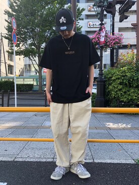 「AVIREX（アヴィレックス）のアイテム（アクセサリー）」を使った、わたるさん（メンズ・173cm）の夏コーディネート