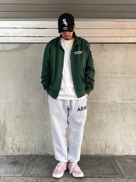 「AVIREX（アヴィレックス）のアイテム（アクセサリー）」を使った、わたるさん（メンズ・173cm）の冬コーディネート