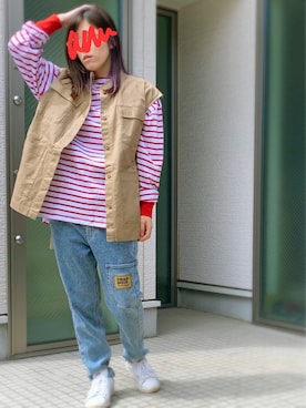 かえ。さん（レディース・158cm）の春コーディネート