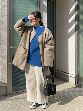 「アイテム（その他アウター）」を使った、かえ。さん（レディース・158cm）の秋コーディネート