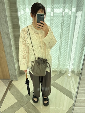 「junoah（ジュノア）のアイテム」を使った、かえ。さん（レディース・158cm）の秋コーディネート