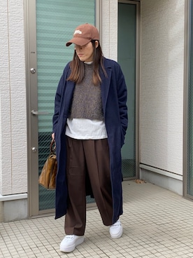 「RNA-N（アールエヌエーエヌ）のアイテム」を使った、かえ。さん（レディース・158cm）の冬コーディネート