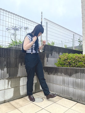 「アイテム（レインシューズ）」を使った、ぷーさん（レディース・159cm）の夏コーディネート