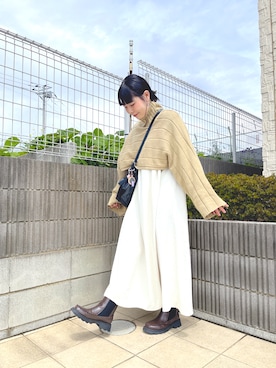 「BONLECILL（ボンルシール）のアイテム」を使った、ぷーさん（レディース・159cm）の春コーディネート