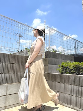 「こども ビームス（コドモビームス）のアイテム」を使った、ぷーさん（レディース・159cm）の夏コーディネート