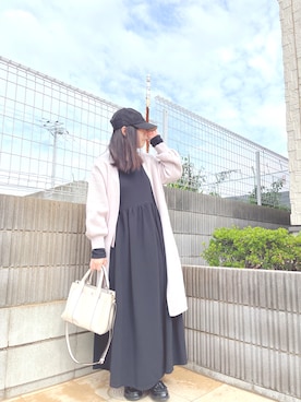 ワンピース ドレスを使った 重ね着 の人気ファッションコーディネート Wear