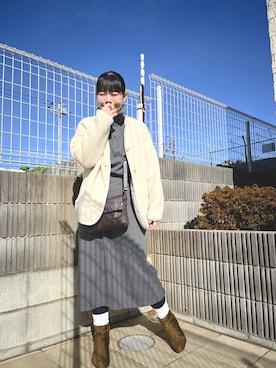 「And A（アンドエー）のアイテム」を使った、ぷーさん（レディース・159cm）の冬コーディネート