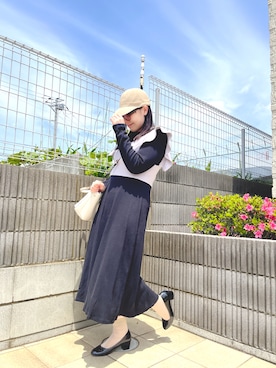 「WA!KARU（ワカル）のアイテム」を使った、ぷーさん（レディース・159cm）の春コーディネート