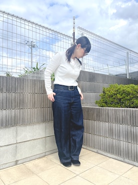 「アイテム（バレエシューズ）」を使った、ぷーさん（レディース・159cm）の秋コーディネート