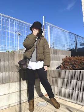 「And A（アンドエー）のアイテム」を使った、ぷーさん（レディース・159cm）の冬コーディネート