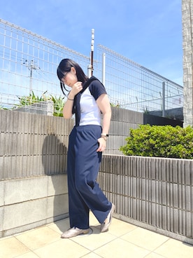 「アイテム（パンプス）」を使った、ぷーさん（レディース・159cm）の夏コーディネート