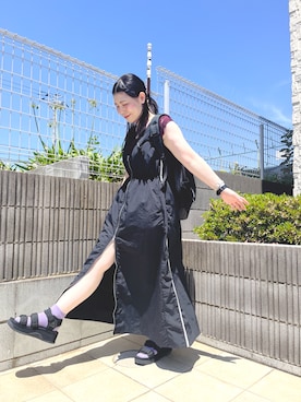 「SHAKA（シャカ）のアイテム」を使った、ぷーさん（レディース・159cm）の夏コーディネート