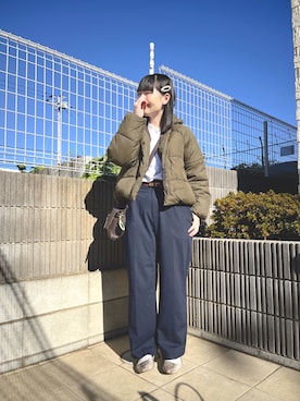 「And A（アンドエー）のアイテム」を使った、ぷーさん（レディース・159cm）の冬コーディネート