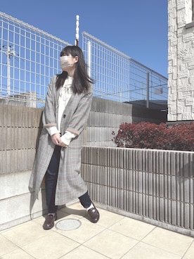 「studio CLIP（スタディオクリップ）のナチュラルアソート付け襟（付け襟）」を使った、ぷーさん（レディース・159cm）の春コーディネート