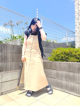 「Java（ジャバ）のアイテム（シューズ）」を使った、ぷーさん（レディース・159cm）の夏コーディネート