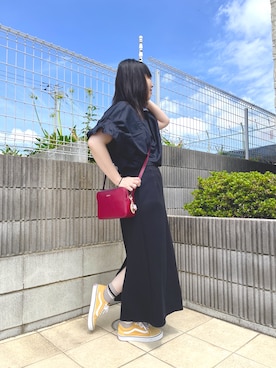 「アイテム（スカート）」を使った、ぷーさん（レディース・159cm）の夏コーディネート