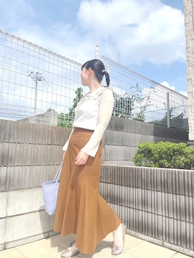 「studio CLIP（スタディオクリップ）のナチュラルアソート付け襟（付け襟）」を使った、ぷーさん（レディース・159cm）の秋コーディネート