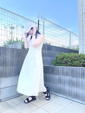 「Java（ジャバ）のアイテム（シューズ）」を使った、ぷーさん（レディース・159cm）の夏コーディネート