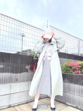 「natural couture（ナチュラルクチュール）のアイテム（その他アウター）」を使った、ぷーさん（レディース・159cm）の春コーディネート