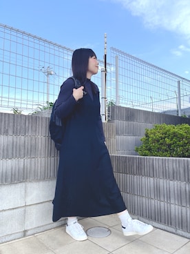 「アイテム（ジャンパースカート）」を使った、ぷーさん（レディース・159cm）の秋コーディネート