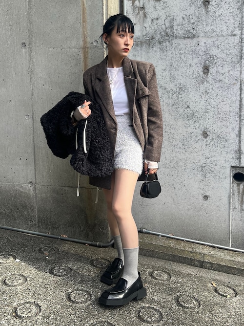 セール】Rayon Feather Yarn Knit Set（アンサンブル）｜SORIN