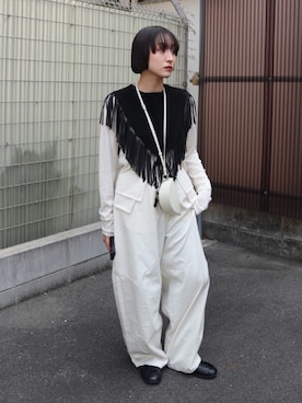 「lit（リット）のアイテム」を使った、moneさん（レディース・152cm）の春コーディネート