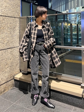 「アイテム（パンプス）」を使った、moneさん（レディース・152cm）の秋コーディネート
