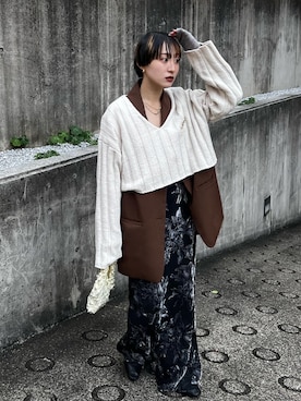 「Happy John（ハッピージョン）のアイテム」を使った、moneさん（レディース・152cm）の秋コーディネート