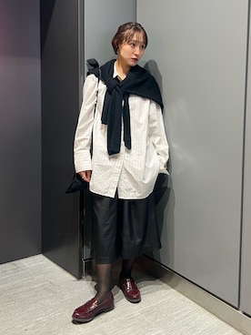 「ADAM ET ROPE'（アダムエロペ）のアイテム（シャツ/ブラウス）」を使った、moneさん（レディース・152cm）の秋コーディネート