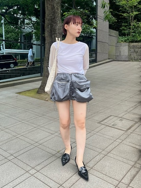「フェミニン」｜moneさん（レディース・152cm）の夏コーディネート