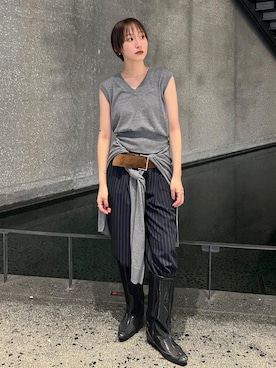 「ADAM ET ROPE'（アダムエロペ）のアイテム」を使った、moneさん（レディース・152cm）の夏コーディネート