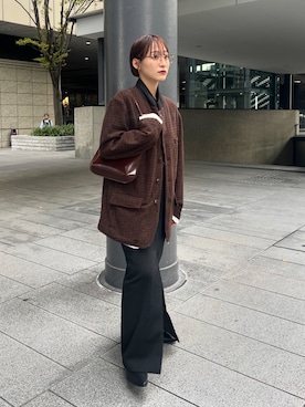 「アイテム（スカート）」を使った、moneさん（レディース・152cm・20代）の秋コーディネート