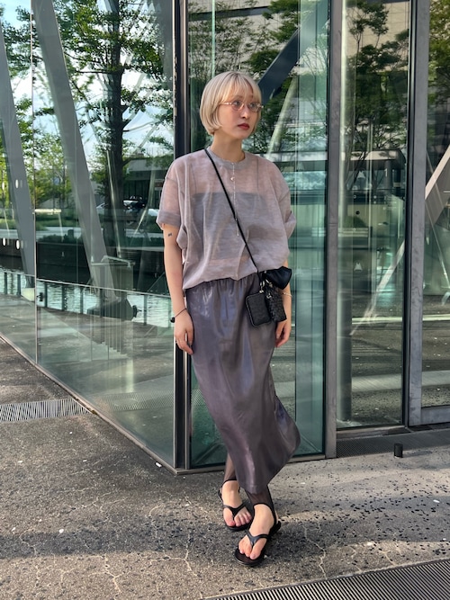 6 ニット セーター 「6(ROKU)」シアー ビッグ ニット 26SS レディース
